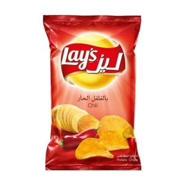 Lays Chips, 170Gm, Chili, 20 Pieces Per Carton